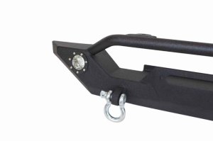 Jeep Wrangler TJ Front Bumper - Fishbone Offroad - Heavy Duty Winch with LED's - Black Textured Powdercoat - `97-`06